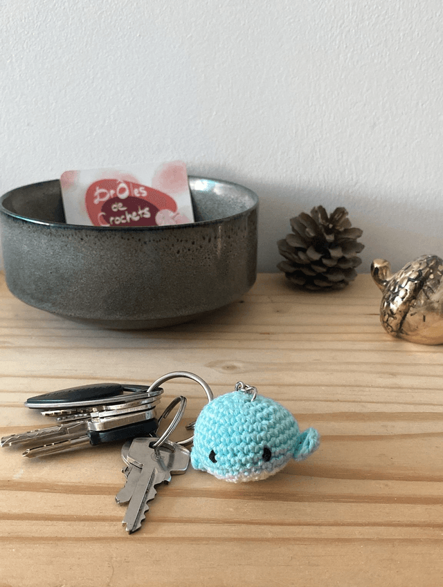 Porte-clé baleine