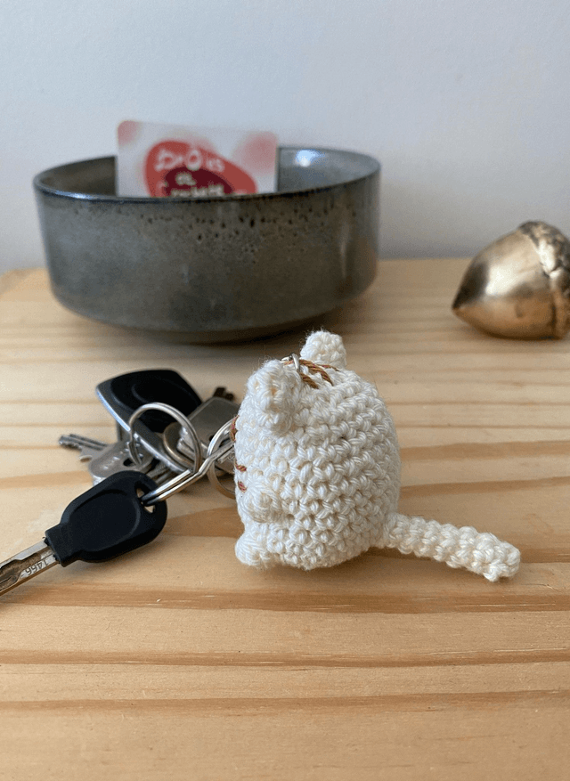 Porte-clé chat 