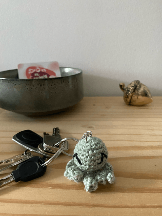 Porte-clé poulpe 