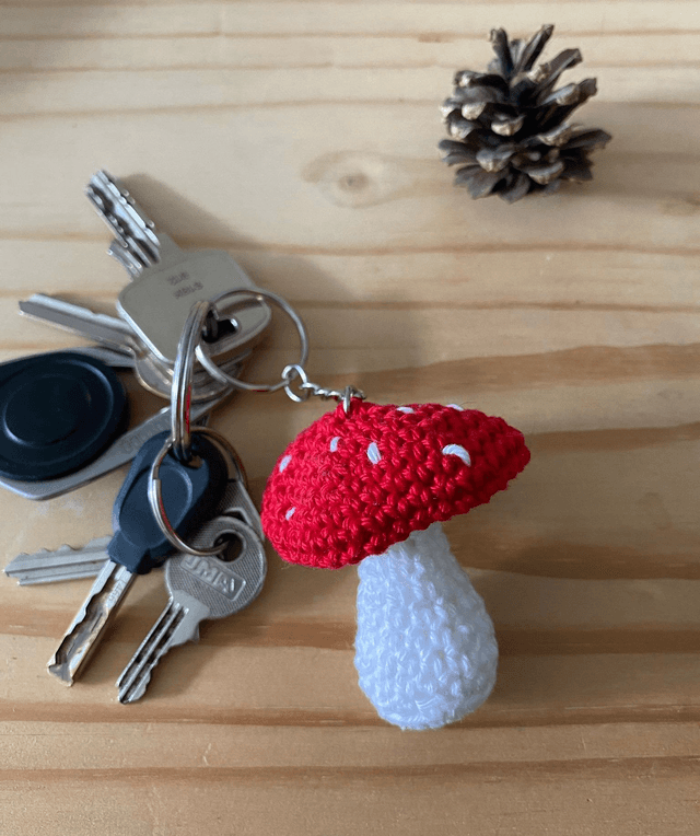 Porte-clé champignon